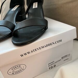 Steve Madden Black Heels Modern Design